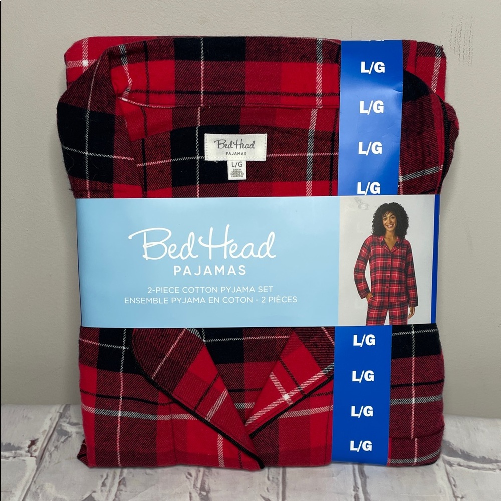 BedHead Red and Black Plaid Pajama Set